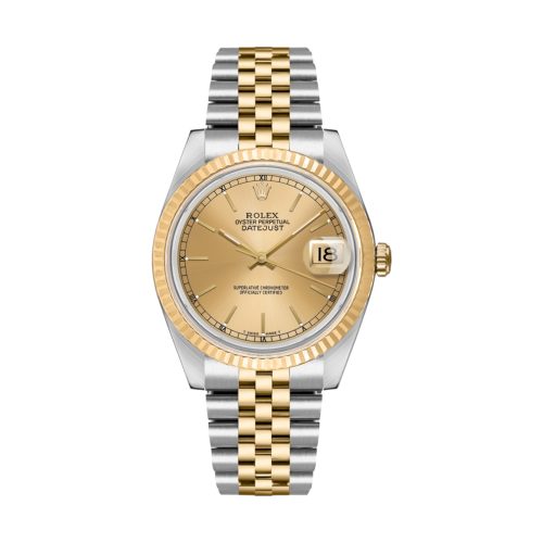 Rolex DateJust 31mm Two-Tone Champagne Dial Ref: 68273